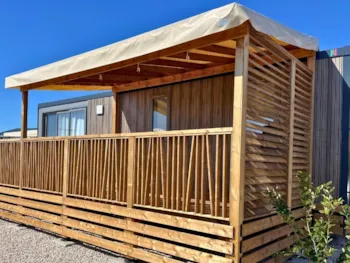 Mietunterkunft - Premium-Mobilheim Für 4 Personen Large Hanglage (33 M² Terrasse) - Camping Les Tamaris