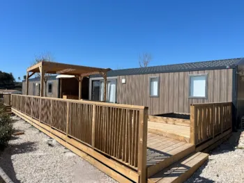 Mietunterkunft - Tribu  - 1 Mobile-Home 6 P + 1 Mobile-Home 4 P - Camping Les Tamaris