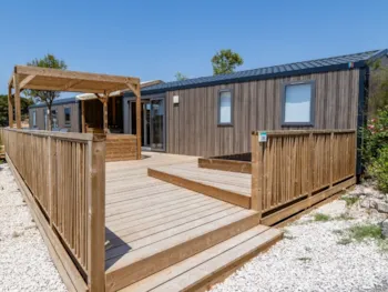 Mietunterkunft - Tribu  - 1 Mobile-Home 6 P + 1 Mobile-Home 4 P - Camping Les Tamaris