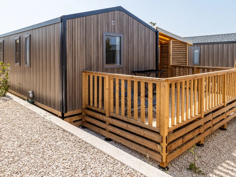 Location - Mobil-Home Premium Colline 4 Places (Terrasse 15M2) - Camping Les Tamaris