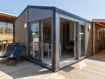 Mietunterkunft - Premium-Mobilheim Für 4 Personen Large Hanglage (33 M² Terrasse) - Camping Les Tamaris