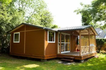 Mietunterkunft - Chalet Cottage - 40M² - 3 Zimmer + Überdachte Terrasse - Camping de la Plage Bénodet