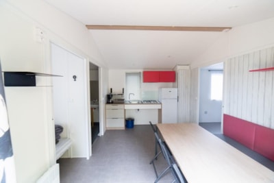 Mobile-home for the disabled - 31m2 - 4 people max - 2 bedrooms - covered terrace — 4