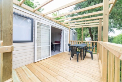 Mobile-home for the disabled - 31m2 - 4 people max - 2 bedrooms - covered terrace — 8