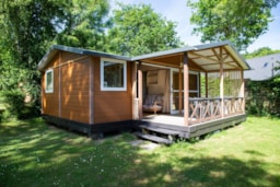 Huuraccommodatie(s) - Chalet Cottage - 40M² - 3 Kamers + Overdekt Terras - Camping de la Plage Bénodet