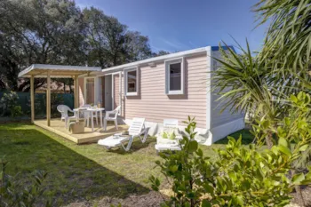 Mietunterkunft - Cottage *** 3 Schlafzimmer Quartier Colors - Camping Sandaya Le Littoral