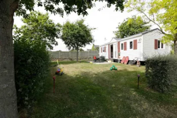 Mietunterkunft - Mobilheim  Tamaris 3 Chambres 32M² - CAMPING LES DRUIDES
