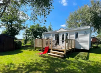 Mietunterkunft - Mobilheim Savannah 30M² + Holzterrasse - CAMPING LES DRUIDES
