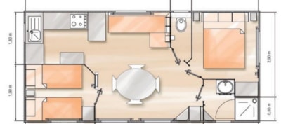 Grand Confort 2 bedrooms - 30m² (arrival on Friday in July/August) — 9