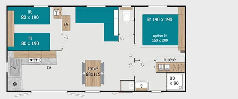 Grand Confort 2 Chambres - 30M²