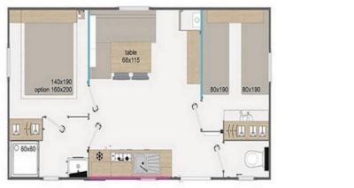 Essential - 2 bedrooms - 26m² (arrival on Sunday in July/August) — 5