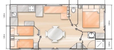 Grand Confort 2 bedrooms - 30m² (arrival on Sunday in July/August) — 8