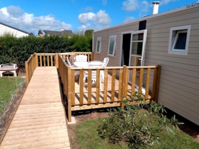 Access mobile home - 2 bedrooms - Lodge for disabled people - 33m² + terrace — 2