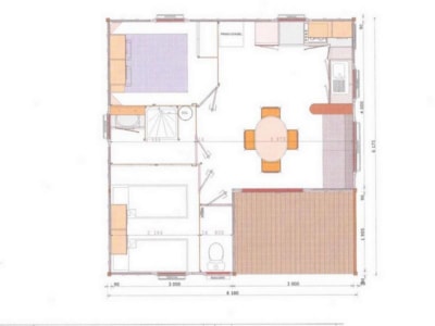 Chalet 2 bedrooms - 30m² +  sheltered terrace — 9
