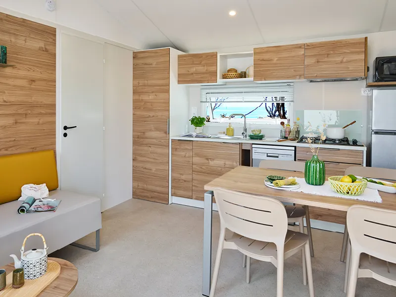 Location - Espace 2 Chambres 2 Salles De Bains Terrasse Couverte - Camping La Gallouette