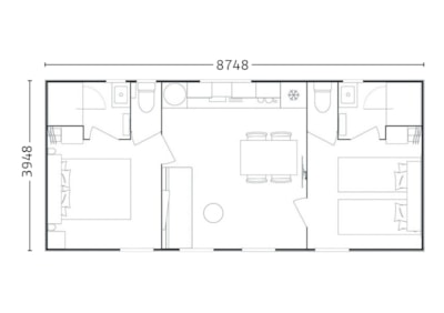 Espace 2 bedrooms-2 bathrooms, with covered terrasse — 4