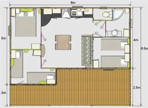 Chalet Confort+ 3 Chambres 35M²