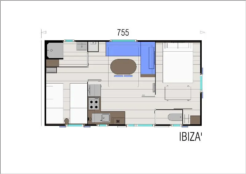 Mobil-Home Confort+ 2 Chambres 27M²