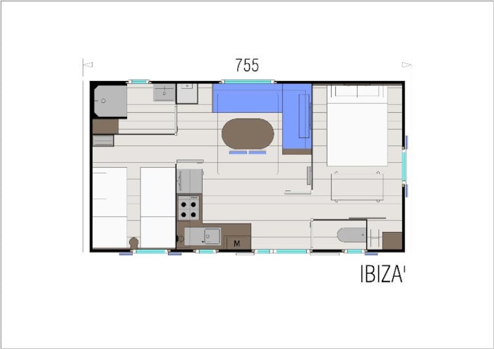 Mobil-Home Confort+ 2 Chambres 27M²