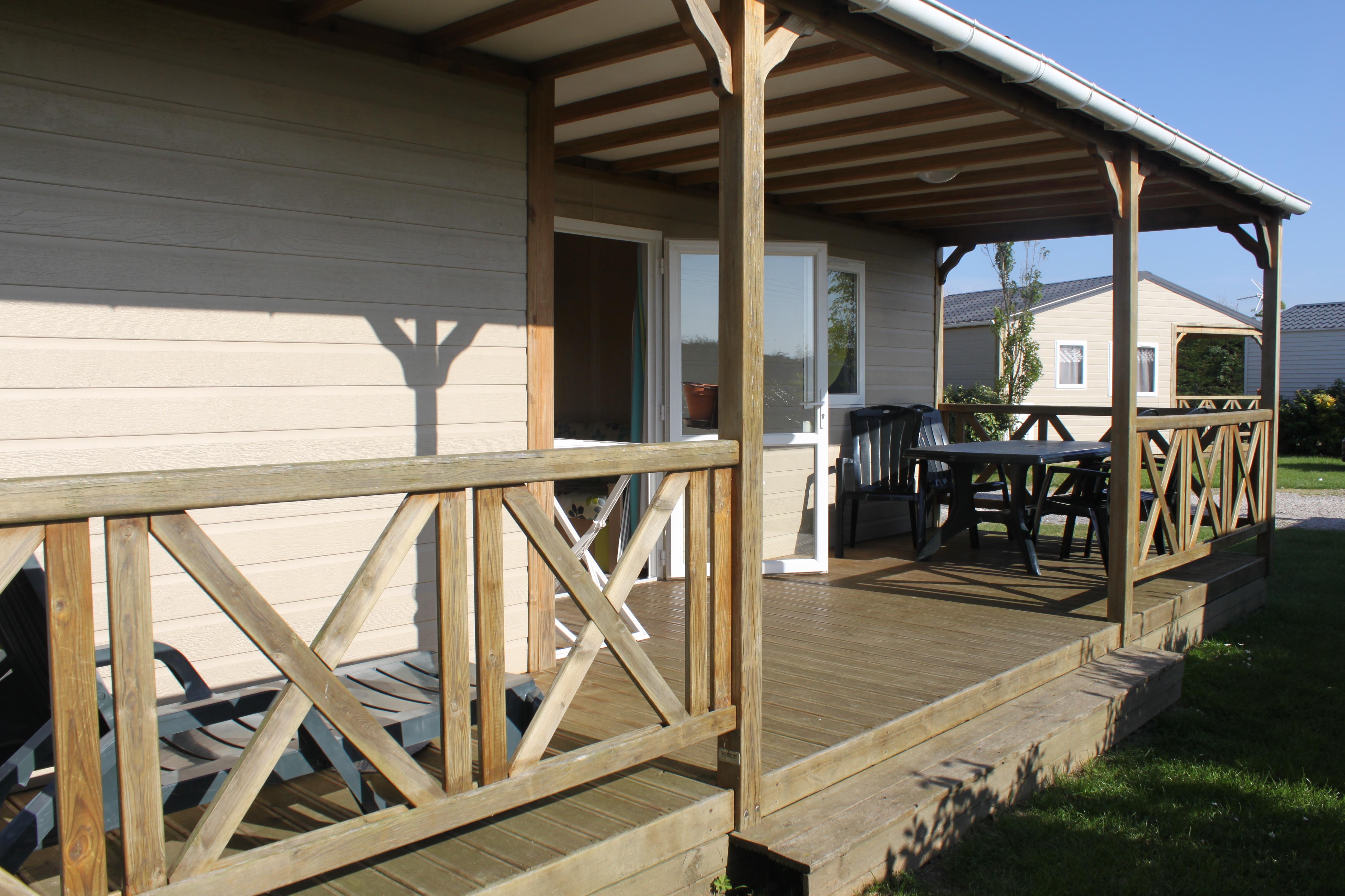 Location - Chalet Confort+ 3 Chambres 35M² - Flower Camping Les Utah Beach
