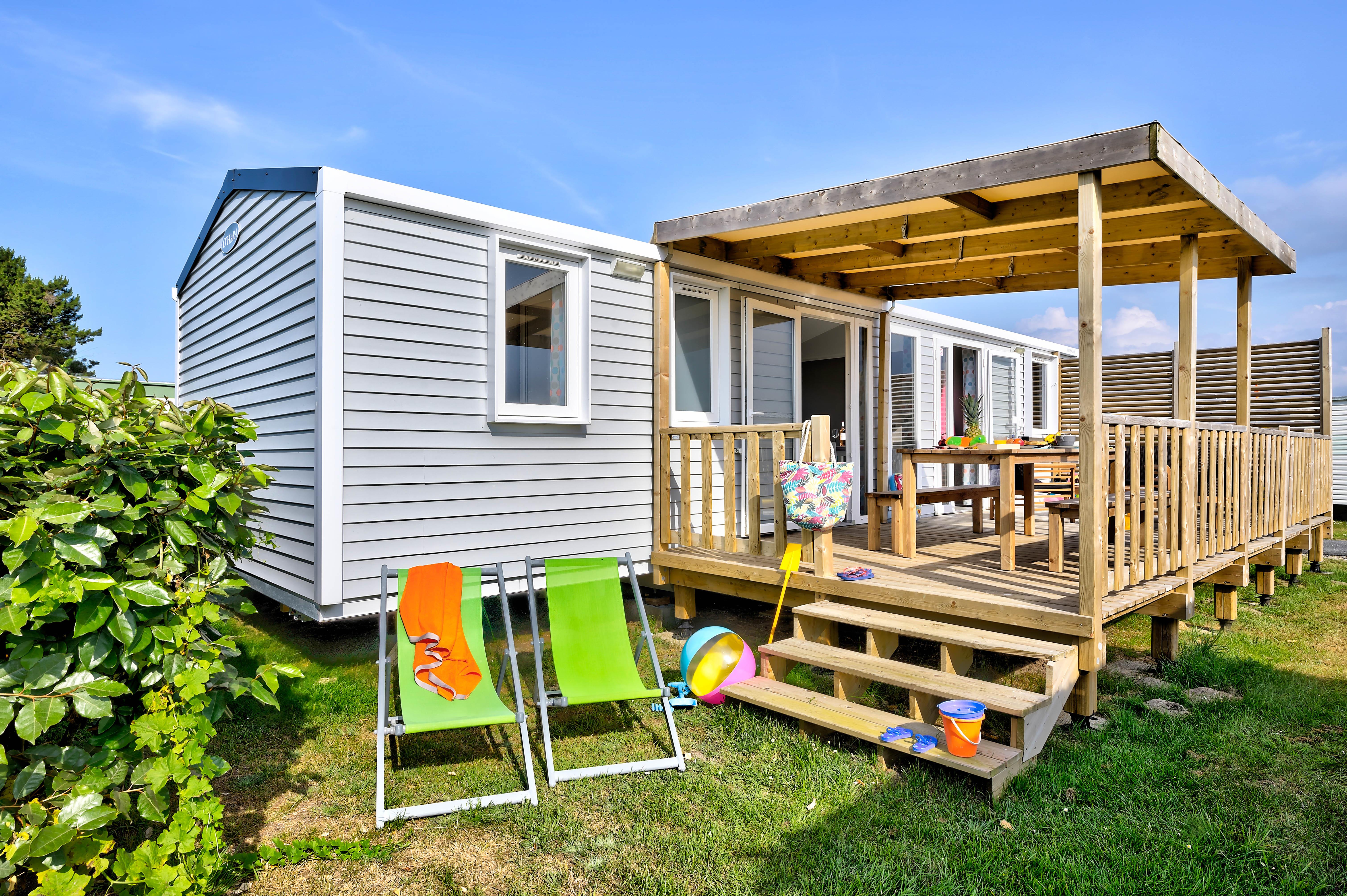 Location - Mobil-Home Confort+ 3 Chambres 35M² - Flower Camping Les Utah Beach