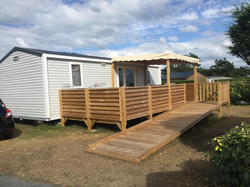 Mobile-home 2 bedrooms adapted to the people with reduced mobility