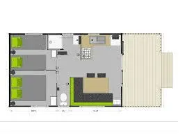 Mobil-Home Confort 2 Chambres 27M²