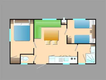 Mietunterkunft - Mobil-Home (0-7 Jahre, 26M²) - Camping Tohapi - Les Catalpas de Royan