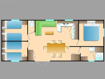 Mietunterkunft - Mobil-Home (0-7 Jahre, 30M²) - Camping Tohapi - Les Catalpas de Royan
