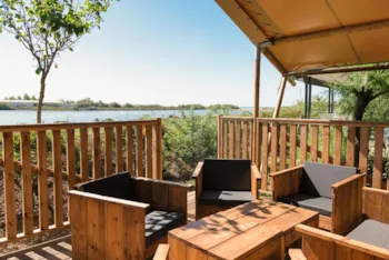 Mietunterkunft - Sunlodge Prestige Etang 2 Schlafzimmer 1 Badezimmer - Camping Sunêlia Les Sablons