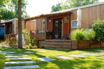 Mietunterkunft - Taos Luxe 2Sz 2Bd - Oustalet - Camping Sunêlia Les Sablons