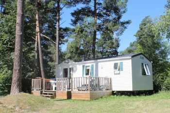Mietunterkunft - Mobile Home Grand Modèle 4 Personen Im Preis Enthalten Kapazität - Camping du lac d'Aydat