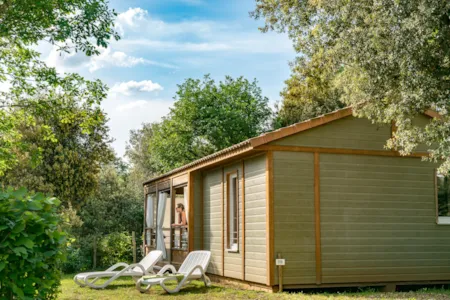 Huuraccommodatie(s) - Chalet Pivert 3 Slaapkamers Aircondtioning Premium - Camping Sandaya Les Peneyrals