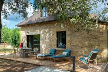 Mietunterkunft - Apartment Cyrano Mit Terrasse 2 Schlafzimmers Pem Prestige - Camping Sandaya Les Péneyrals
