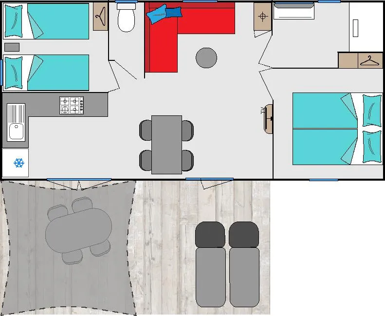 Premium 30, 2 Chambres