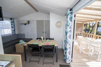 Mietunterkunft - Mobilheim 2 Zimmer - Camping Mirabel La Baie de Cayola