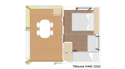 Le Tithome 20 M² 2 Chambres Sans Sanitaire (2 Adultes Maxi - Animaux Interdits - Non Fumeur) 1/5 Pers