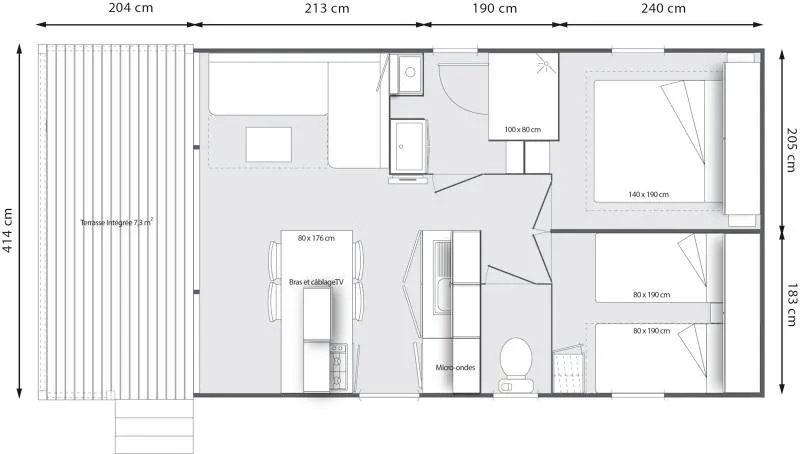 Le Grand Large 2 Chambres 25M² (4 Adultes Maxi - Climatisation En Option)