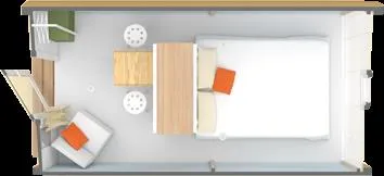 Le Coco 1 Chambre 12M² Sans Sanitaires(2 Adultes Maxi - Animaux Inderdit - Non Fumeur)