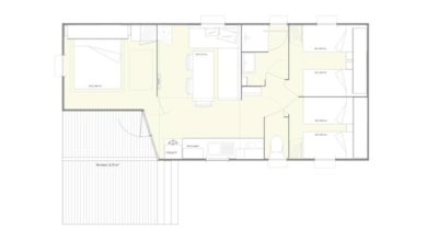 Family 3 rooms 32m² (4 adults max - air conditioning option - ) — 6