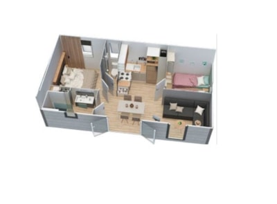 PREMIUM 2 BEDROOMS -30 m² / covered terrace 15  m² — 7