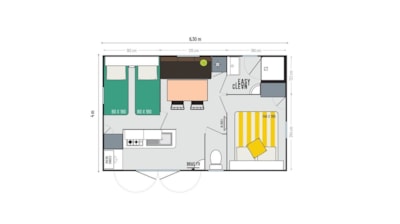 Plein Sud 22 m² 2 rooms (4 pers. 2 adults max) — 4