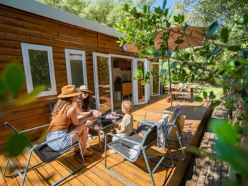 Accommodation - Mobile-Home Nature & Spa - Camping du Domaine D'Anglas