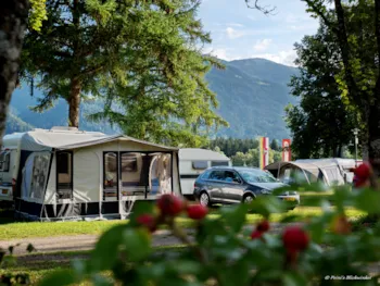 Emplacement - Cycliste Avec Tente - Camping am Waldbad