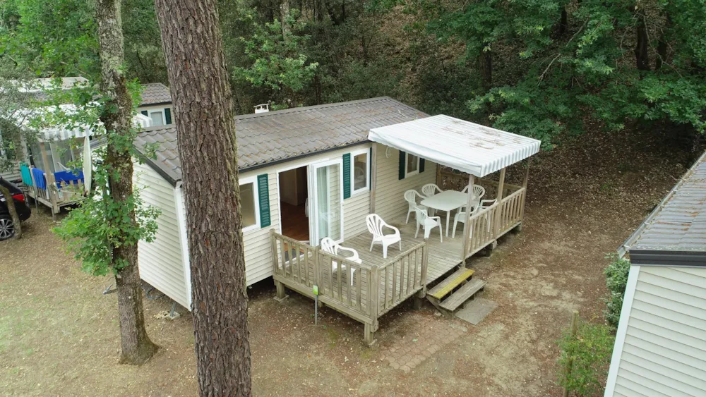 Location - Mobil-Home -Espace À La Nuitée - 3 Chambres - Camping Les Pins de la Coubre