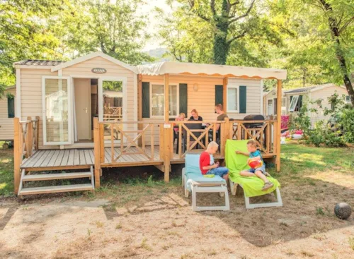 Mietunterkunft - Mobilheim – Type 6Lbv Cerisier - 2 Zimmer - image n°1 - RCN la Bastide en Ardèche