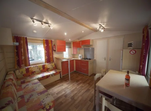 Mietunterkunft - Mobilheim – Type 6Lbv Cerisier - 2 Zimmer - image n°4 - RCN la Bastide en Ardèche