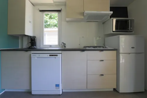 Mietunterkunft - Mobilheim - Type Pommier - 2 Zimmer - image n°3 - RCN la Bastide en Ardèche