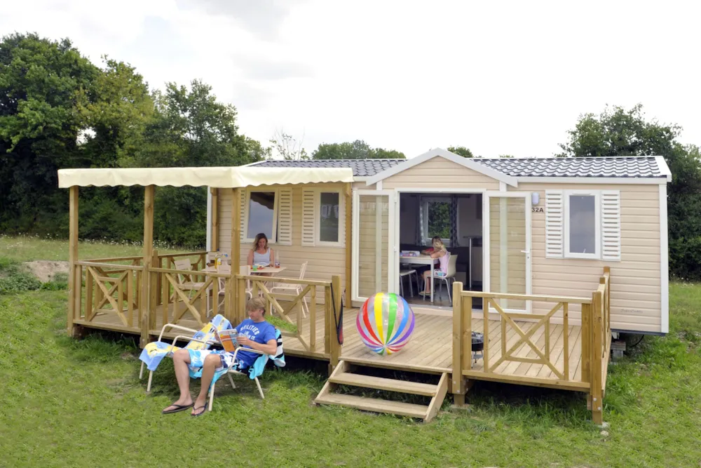 Location - Mobilhome - Huitre 3 Chambres - RCN la Ferme du Latois