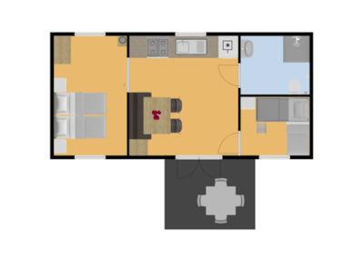 Mobile Home – Sardine - adapted to the people with reduced mobility